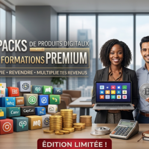 Bundle premium de 35 packs de produits digitaux et 400 formations avec accès à vie pour créer et développer un business en ligne